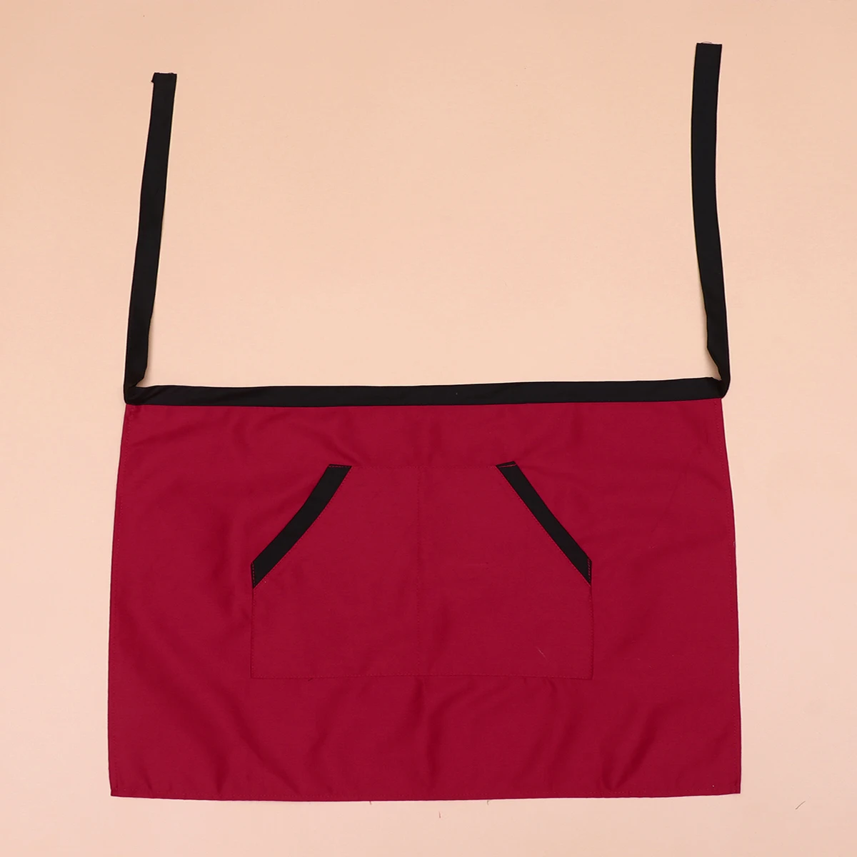 Unisex Half Length Waist With Pockets For Cafe Hotel Kitchen Workwear Short Serving Apron Waiter Cooking Apron Red Black Rim
Unisex Half Length Waist With Pockets For Cafe Hotel Kitchen Workwear Short Serving Apron Waiter Cooking Apron Red Black Rim