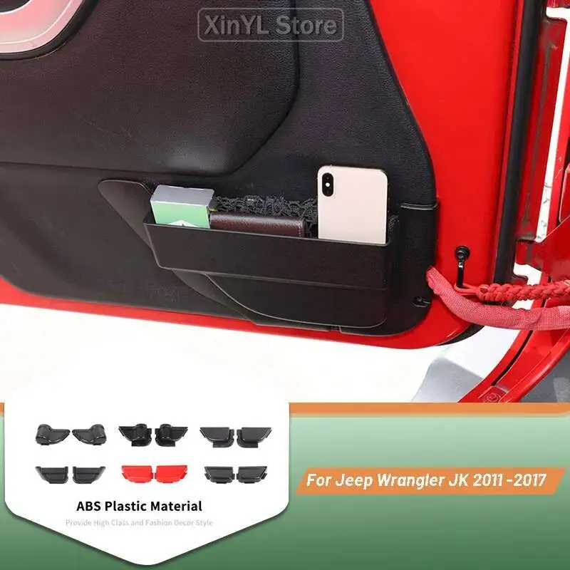 Car Front Rear Door Storage Box Net Holder Door Pockets for Jeep Wrangler JK 2/4 Door 2011-2017 Car Interior Accessories
Car Front Rear Door Storage Box Net Holder Door Pockets for Jeep Wrangler JK 2/4 Door 2011-2017 Car Interior Accessories