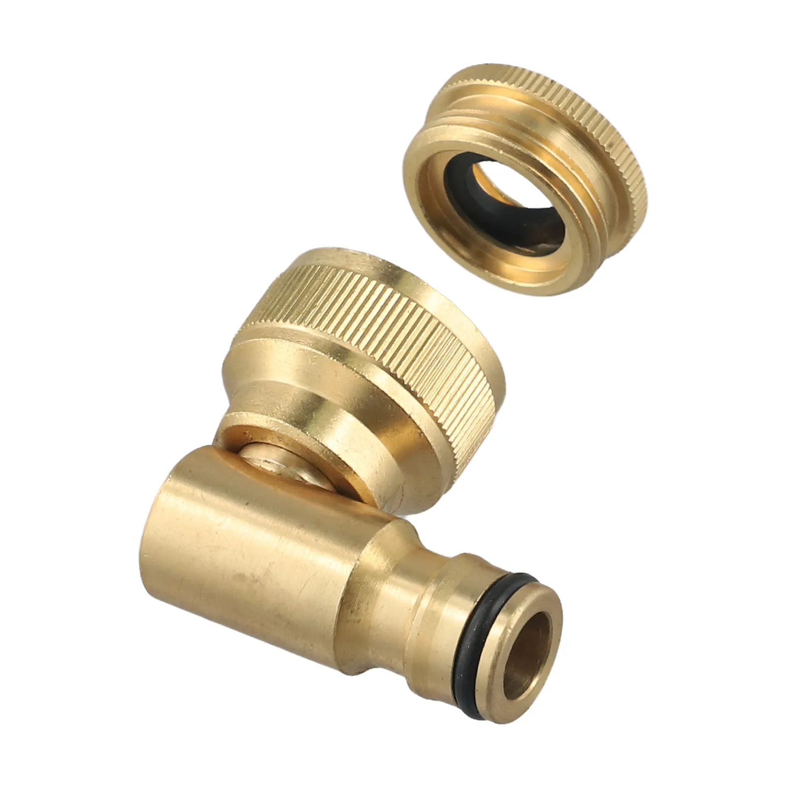 Nickel Plated 3/4 Brass Swivel Adapter for Garden Tap with 90 Degree Rotary Function to Allow Flexible Hose Orientation
Nickel Plated 3/4 Brass Swivel Adapter for Garden Tap with 90 Degree Rotary Function to Allow Flexible Hose Orientation