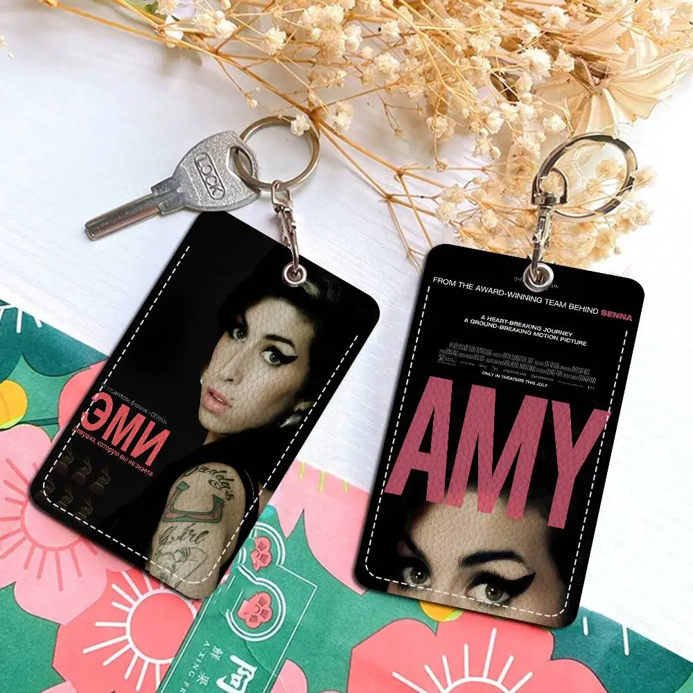 Famous Music Singer Amy Winehouse Keychain With Access Card Holder, Bus Pass & Meal Card ID Bank Card Protective Case
Famous Music Singer Amy Winehouse Keychain With Access Card Holder, Bus Pass & Meal Card ID Bank Card Protective Case