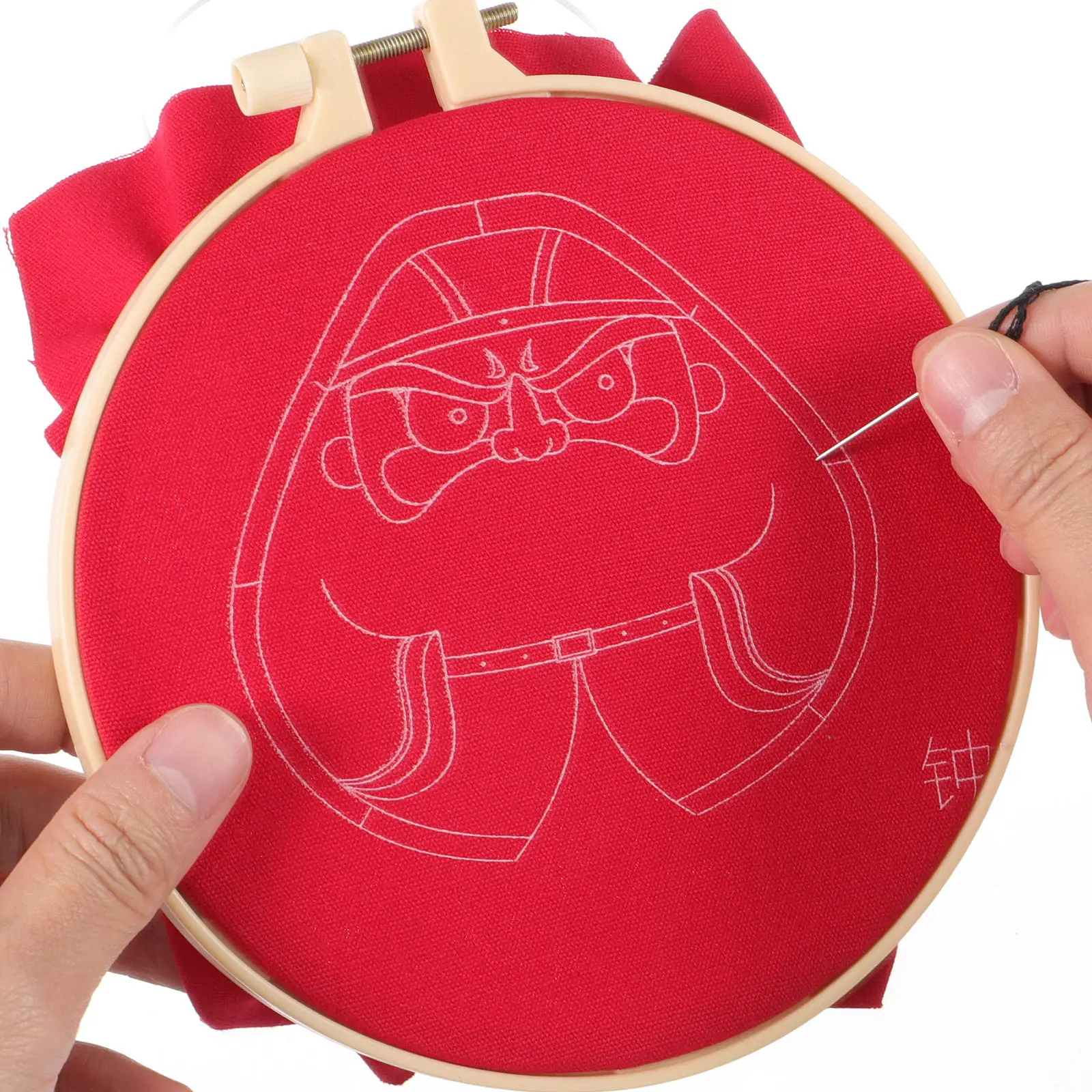 1Set Zhongkui Amulet Embroidery Kit Cross Stitch Keychain Set for Beginners Light Portable DIY Craft with Floss Needles Hoop
1Set Zhongkui Amulet Embroidery Kit Cross Stitch Keychain Set for Beginners Light Portable DIY Craft with Floss Needles Hoop