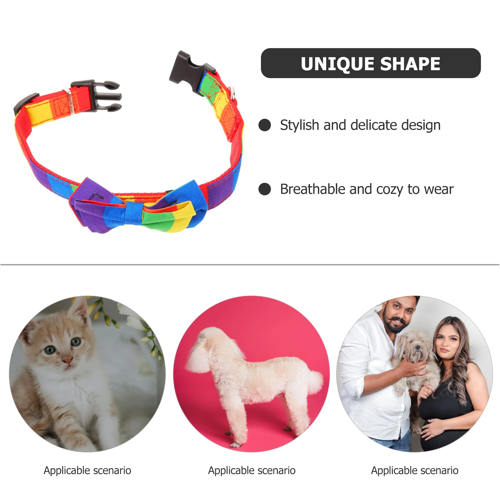 Rainbow Necklace Adjustable Pet Collar Dog Collars For Party Decoration Dogs Decorative Puppies Accessories Small
Rainbow Necklace Adjustable Pet Collar Dog Collars For Party Decoration Dogs Decorative Puppies Accessories Small