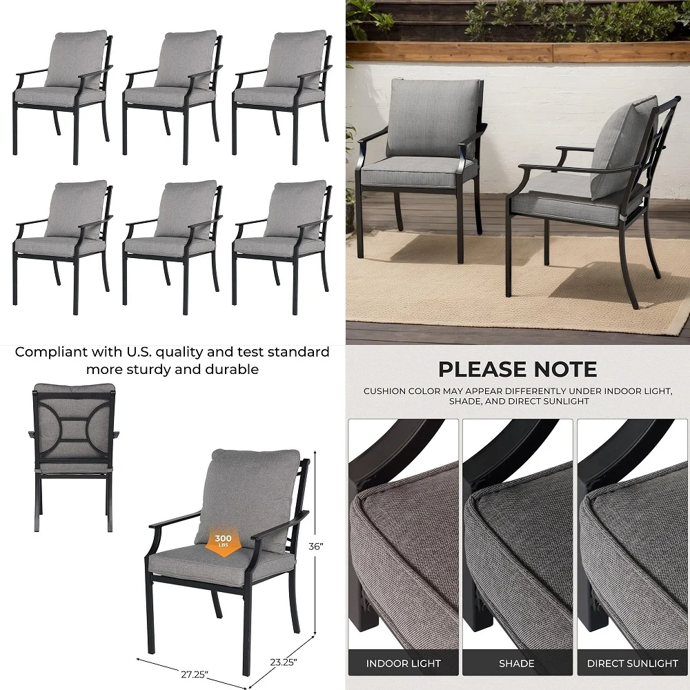 amp William Outdoor Chairs Set of 4, Patio Chairs with Breathable Textilene Fabric and HeavyDuty Iron Frame, Perfect for Lawn G
amp William Outdoor Chairs Set of 4, Patio Chairs with Breathable Textilene Fabric and HeavyDuty Iron Frame, Perfect for Lawn G