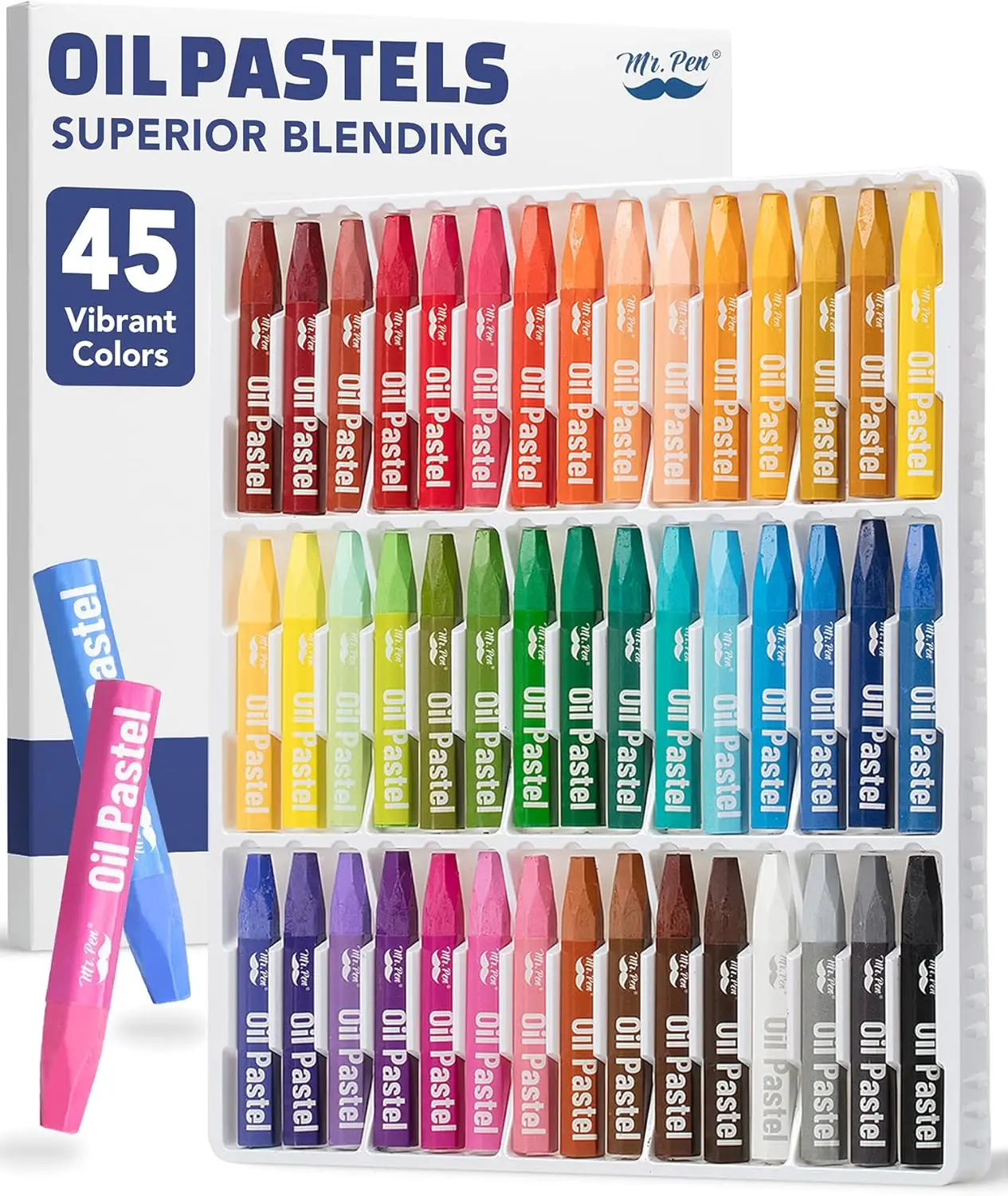 Oil Pastels Set, 45 Colors, Hexagonal Sticks for Smooth Blending, Ideal for Artists & Beginners
Oil Pastels Set, 45 Colors, Hexagonal Sticks for Smooth Blending, Ideal for Artists & Beginners