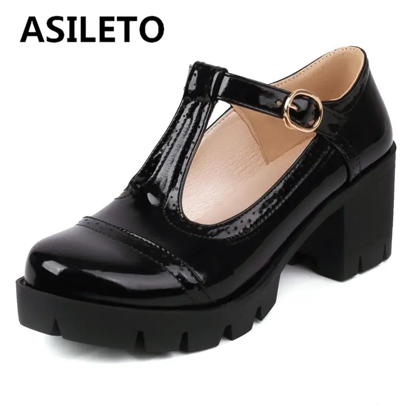 ORCHA LISA Women Mary Janes Pumps Round Toe 10cm Square Thick Heel T-Strap Platform Buckle Big Size 41-43 For Colleague Student
ORCHA LISA Women Mary Janes Pumps Round Toe 10cm Square Thick Heel T-Strap Platform Buckle Big Size 41-43 For Colleague Student