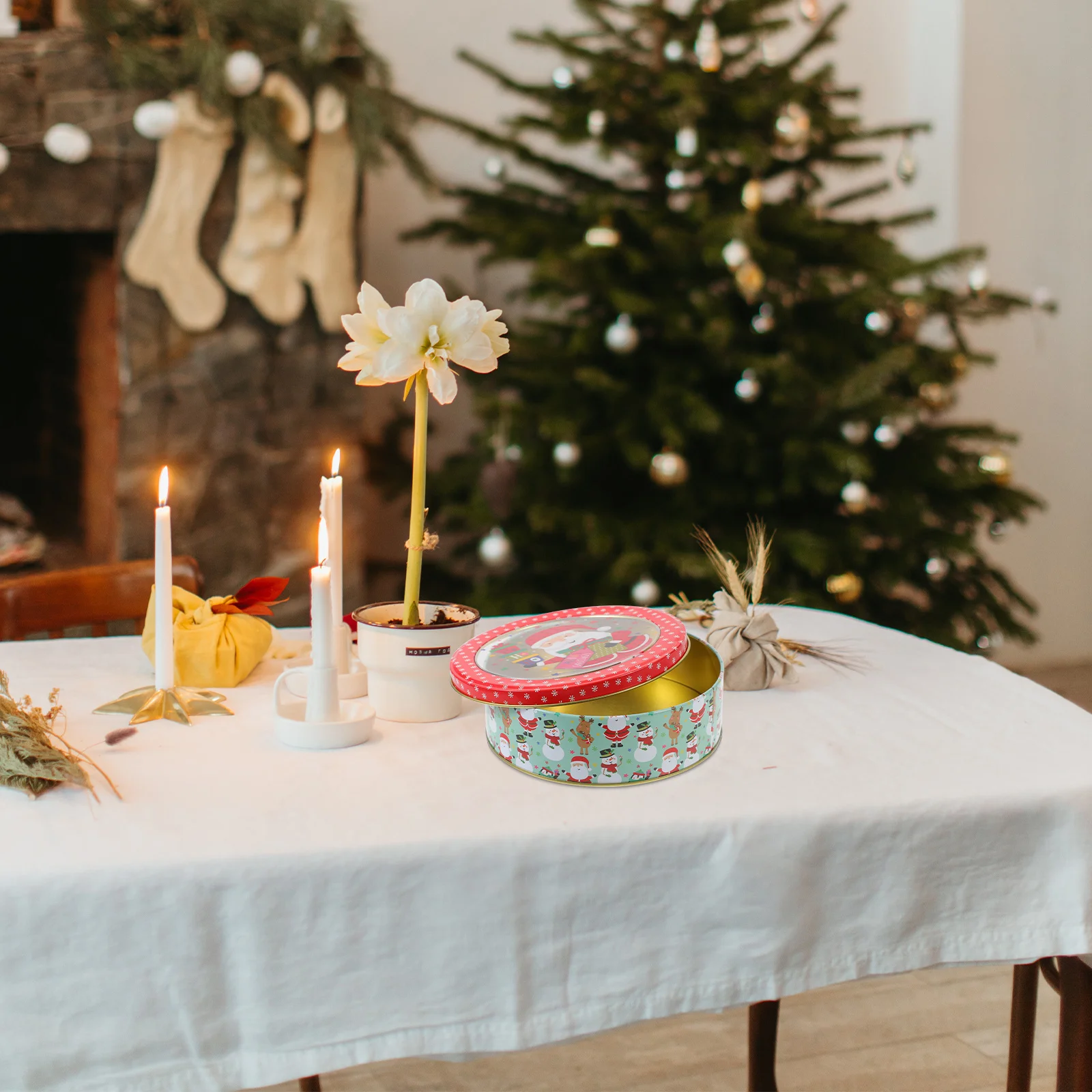 Festive Christmas Cookie Tin Candy Biscuit Box Sturdy Tinplate Storage Container Holiday Gift Packaging Xmas Party Favor Case
Festive Christmas Cookie Tin Candy Biscuit Box Sturdy Tinplate Storage Container Holiday Gift Packaging Xmas Party Favor Case