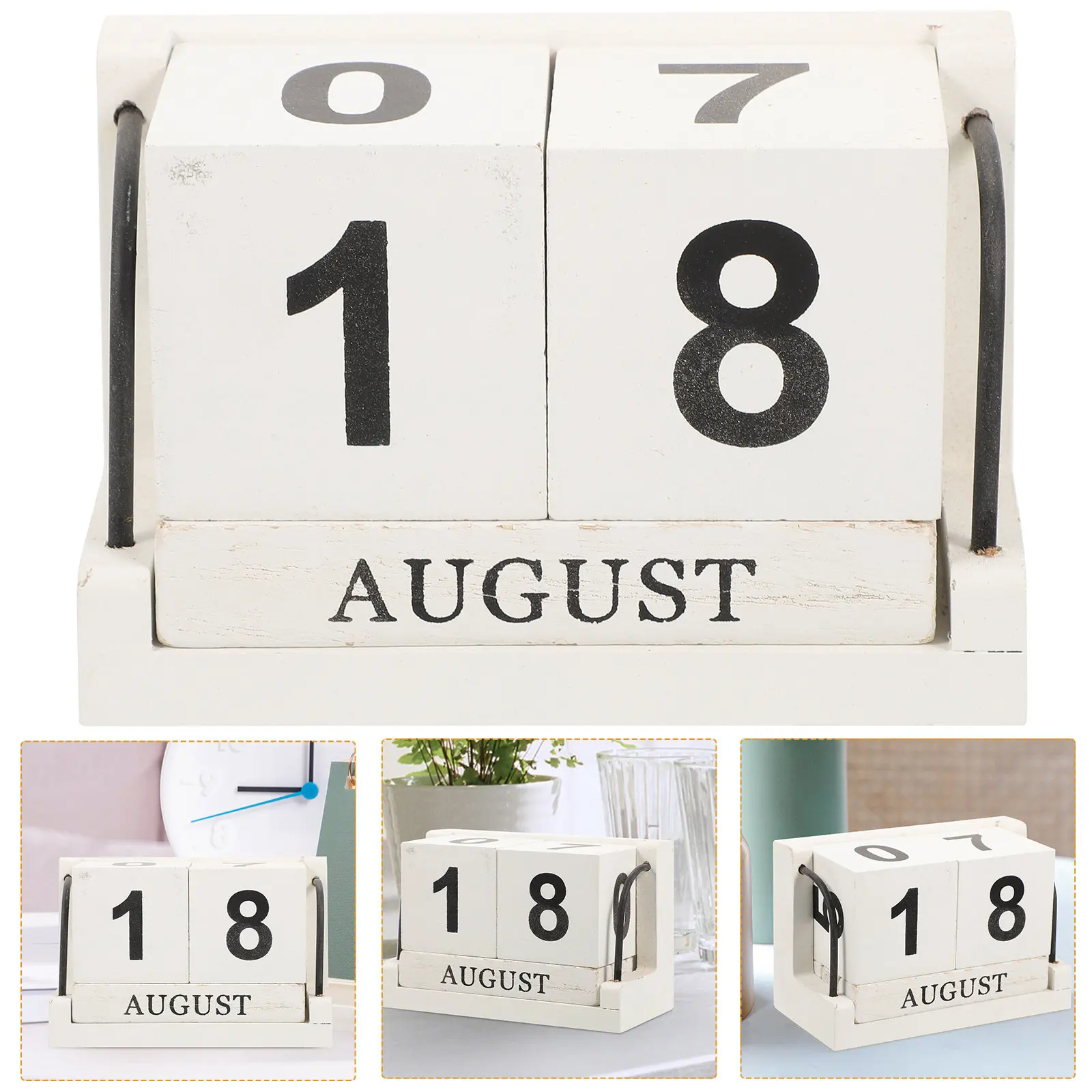 1Set Wooden Date Calendar Reusable Natural Wood Blocks with Month and Numbers Desktop Decor for Office Study Room
1Set Wooden Date Calendar Reusable Natural Wood Blocks with Month and Numbers Desktop Decor for Office Study Room