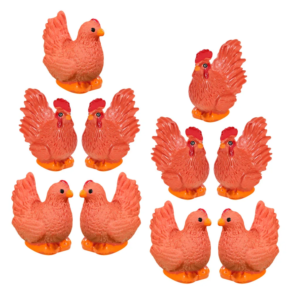 10 Pcs Rooster Hen Statue Decor Miniature Garden L scape Adornment Realistic Resin Hen Shape Adornments Design Household nament
10 Pcs Rooster Hen Statue Decor Miniature Garden L scape Adornment Realistic Resin Hen Shape Adornments Design Household nament