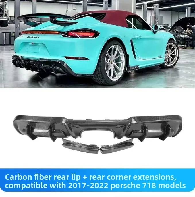 For Porsche 718 Boxster Cayman Spyder 2016-2022 Real Carbon Rear Bumper Diffuser Lip Body Kits Car Accessories
For Porsche 718 Boxster Cayman Spyder 2016-2022 Real Carbon Rear Bumper Diffuser Lip Body Kits Car Accessories