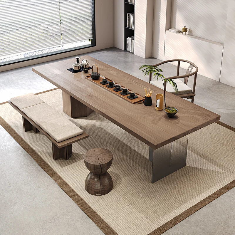 Wabi Stillwind solid wood large board tea table and chair combination home living room office tea table suspended acrylic gradua
Wabi Stillwind solid wood large board tea table and chair combination home living room office tea table suspended acrylic gradua