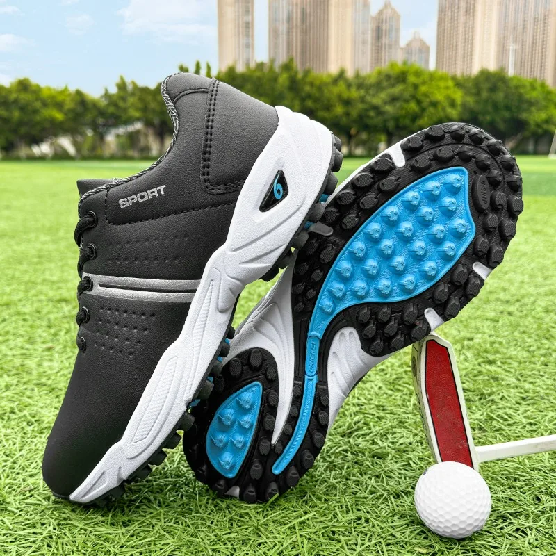 Professional Golf Shoes for Men White Gray Gym Shoes Mens Leather Golf Training Shoes Man Designer Walking Shoe
Professional Golf Shoes for Men White Gray Gym Shoes Mens Leather Golf Training Shoes Man Designer Walking Shoe