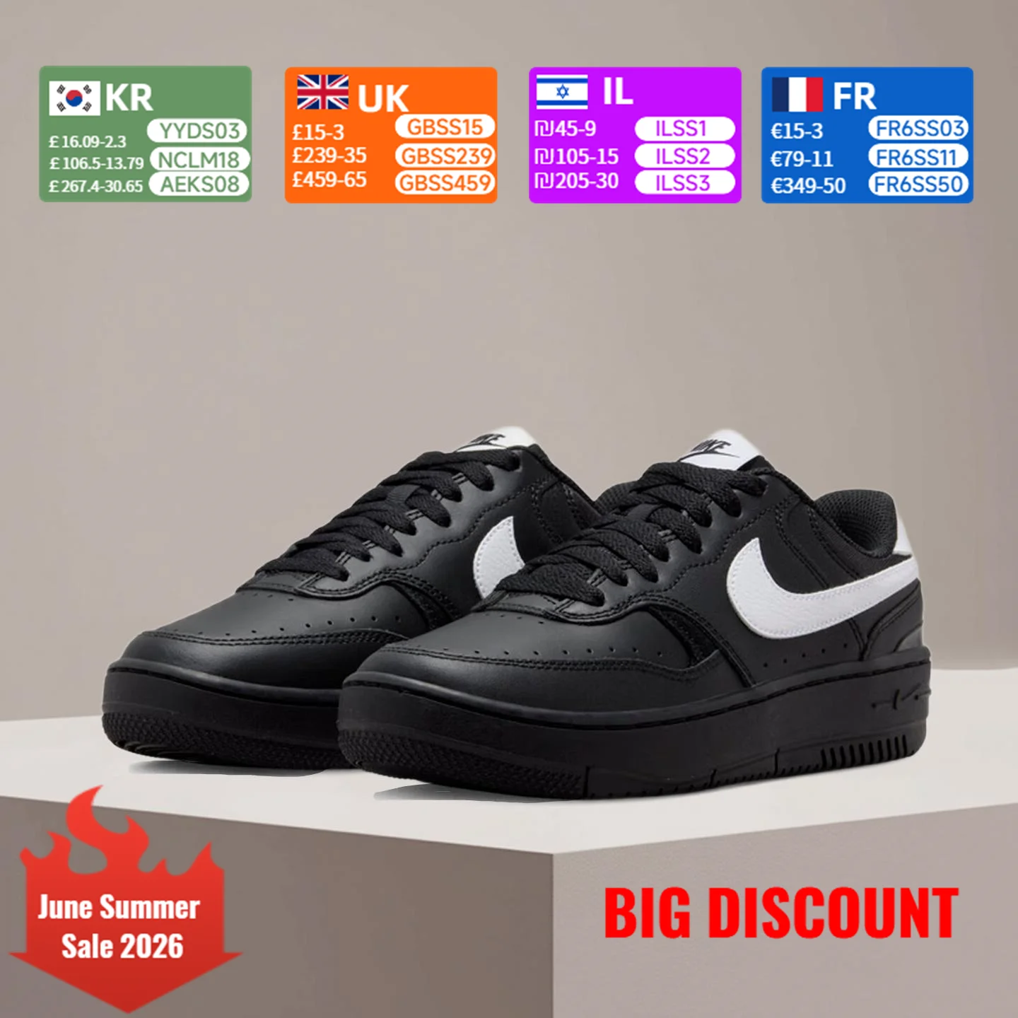 Nike Gamma Force Unisex Classic Fashionable Versatile Slip-Resistant Durable Skate Shoes FQ6476-010
Nike Gamma Force Unisex Classic Fashionable Versatile Slip-Resistant Durable Skate Shoes FQ6476-010