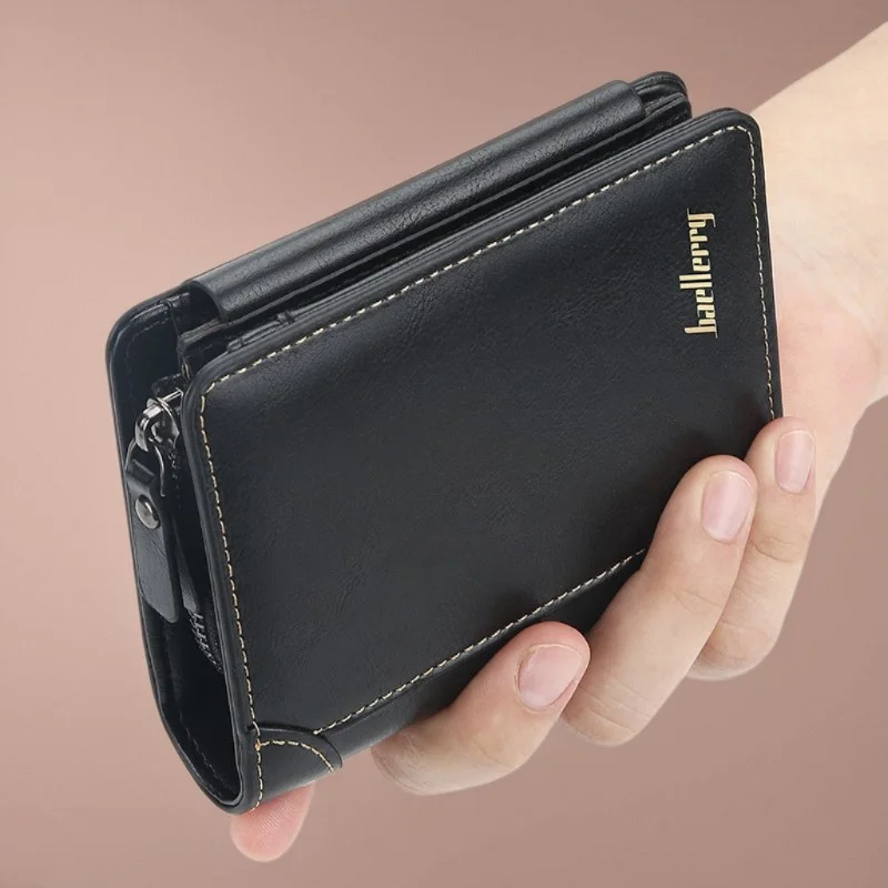 Short Thin Men's Wallet Baellerry Multi-Card Slot Three Zipper Coin Purse Fashionable Slim Card Holder for Men
Short Thin Men's Wallet Baellerry Multi-Card Slot Three Zipper Coin Purse Fashionable Slim Card Holder for Men