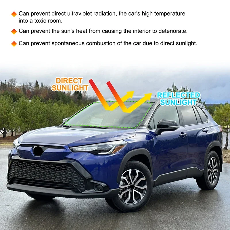 Gao Ruying For Toyota Corolla Cross 2024 Silver Tape Car Front Glass Anti-UV Sunshade Interior Car Accessories
Gao Ruying For Toyota Corolla Cross 2024 Silver Tape Car Front Glass Anti-UV Sunshade Interior Car Accessories