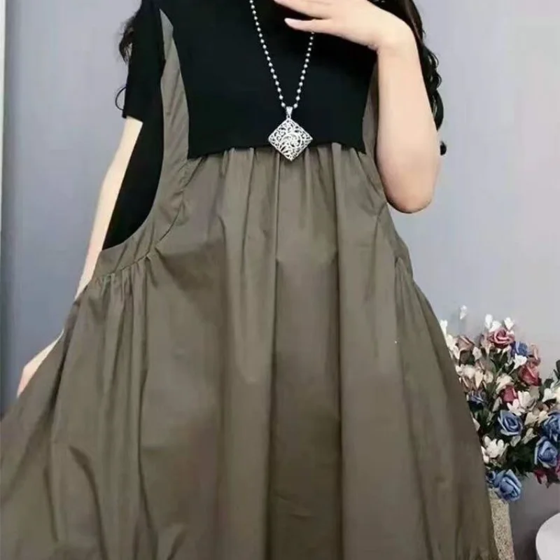 Spring Casual Dress Female Summer Age Reduction Mm300 Loose Large Size Meat Mask Slim Suspenders Skirt Two Pieces Personality
Spring Casual Dress Female Summer Age Reduction Mm300 Loose Large Size Meat Mask Slim Suspenders Skirt Two Pieces Personality