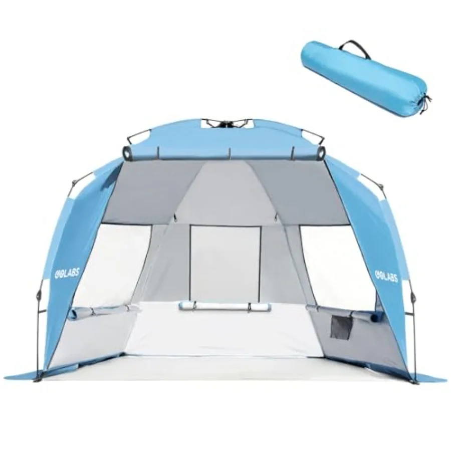 Pop up Beach Tent Sun Shelter for 3-Person, 1-Minute Setup by Pre-Attached Pole and UPF 50+, Beach Shade with Detachable Floor
Pop up Beach Tent Sun Shelter for 3-Person, 1-Minute Setup by Pre-Attached Pole and UPF 50+, Beach Shade with Detachable Floor