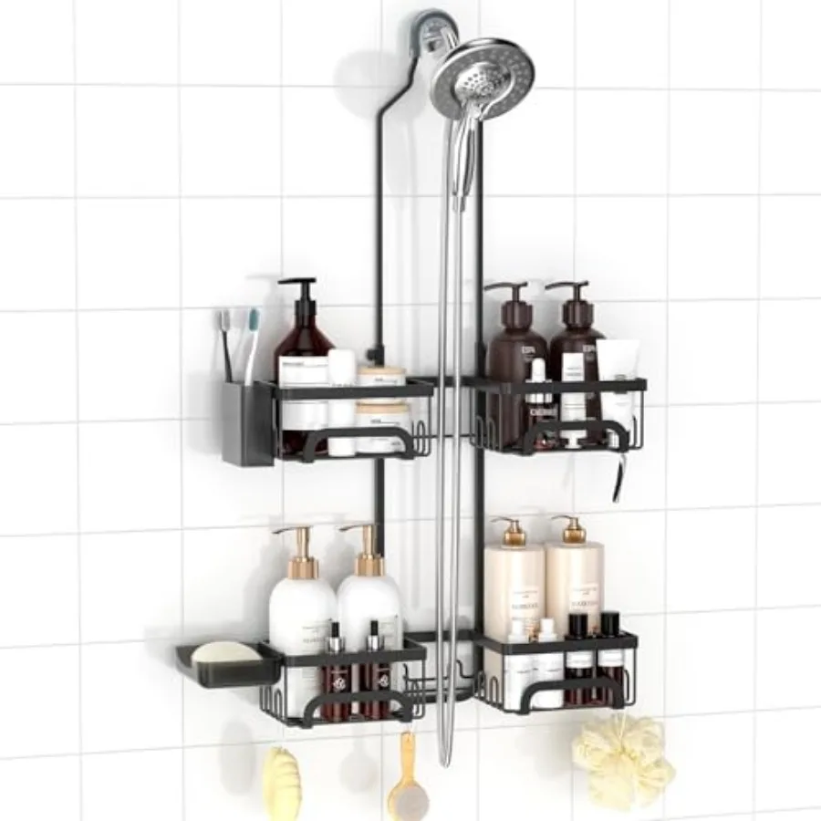 Shower Caddy Hanging for Handheld Showerheads Adjustable Split Shower Caddy, Rustproof Shower Organizer with Hooks for Razors O
Shower Caddy Hanging for Handheld Showerheads Adjustable Split Shower Caddy, Rustproof Shower Organizer with Hooks for Razors O