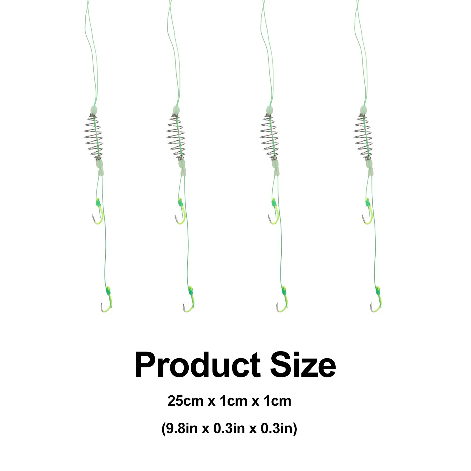 5pcs Anti-winding Spring Hooks Durable PE Silicone Steel Long-term Fishing Carp Detachable Green Feeder Bait Lure Trap Tackle
5pcs Anti-winding Spring Hooks Durable PE Silicone Steel Long-term Fishing Carp Detachable Green Feeder Bait Lure Trap Tackle