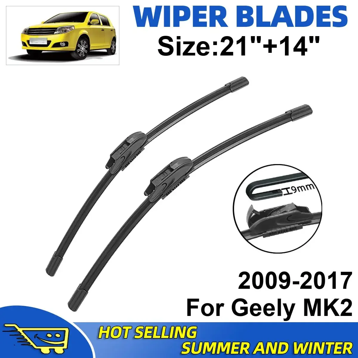 2PCS Wiper Blades Set Kit For Geely MK2 2009-2017 Front Windshield Brushes Windscreen Window Accessories
2PCS Wiper Blades Set Kit For Geely MK2 2009-2017 Front Windshield Brushes Windscreen Window Accessories