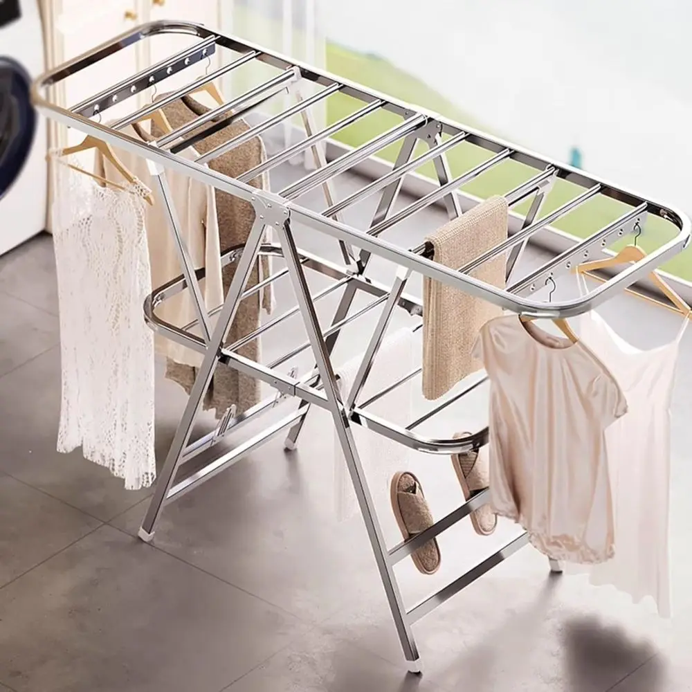 Прочная комнатная сушилка с X-образной рамой — прочная вешалка для белья из нержавеющей стали
Прочная комнатная сушилка с X-образной рамой — прочная вешалка для белья из нержавеющей стали