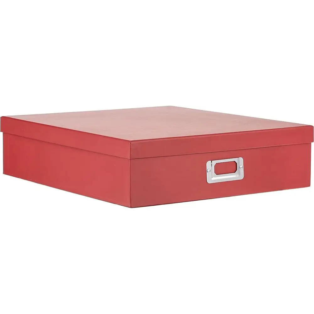 Large Red Scrapbook Storage Box