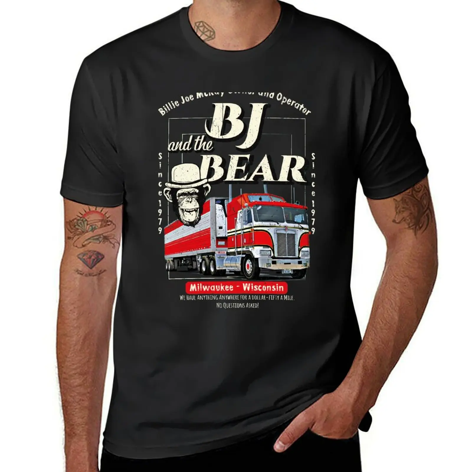 BJ and The Bear Trucking Company T-Shirt blanks customs design your own customizeds graphics mens funny t shirts
BJ and The Bear Trucking Company T-Shirt blanks customs design your own customizeds graphics mens funny t shirts