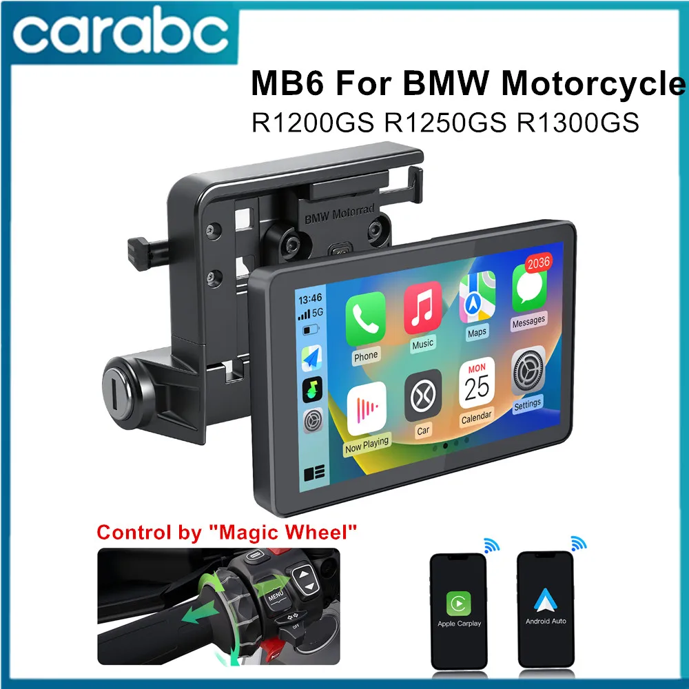 Беспроводной CarPlay мотоцикл Android Auto портативная цифровая приборная панель GPS навигационный экран для BMW F750GS R1200GS R1250GS R1300GS
Беспроводной CarPlay мотоцикл Android Auto портативная цифровая приборная панель GPS навигационный экран для BMW F750GS R1200GS R1250GS R1300GS