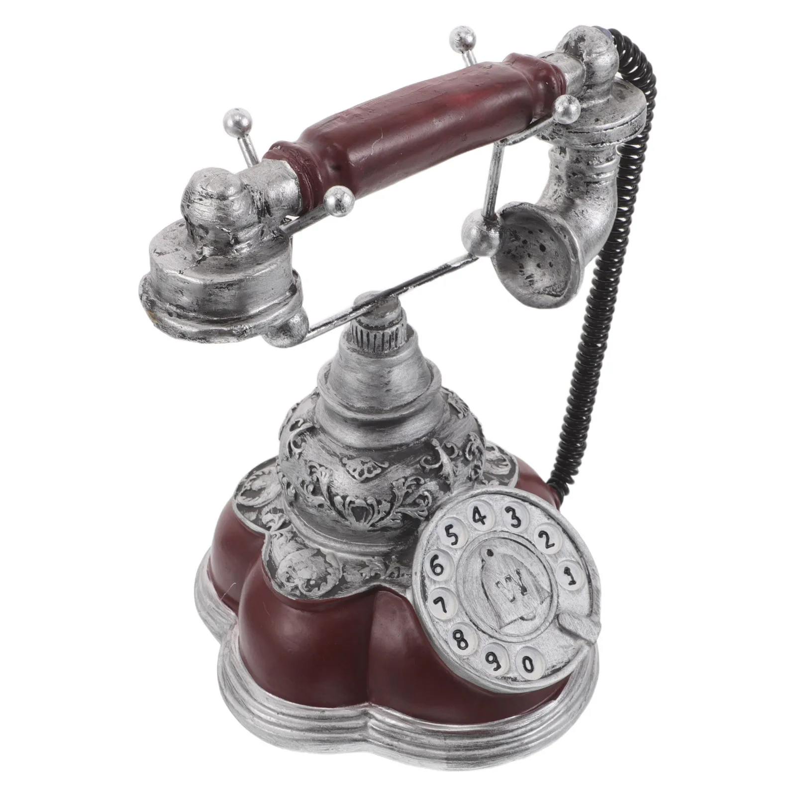 Retro Dial Phone Resin Craft Vintage Telephone Home Decor Old Fashioned Telephone Ornament for Living Room Bedroom Vintage Phone
Retro Dial Phone Resin Craft Vintage Telephone Home Decor Old Fashioned Telephone Ornament for Living Room Bedroom Vintage Phone