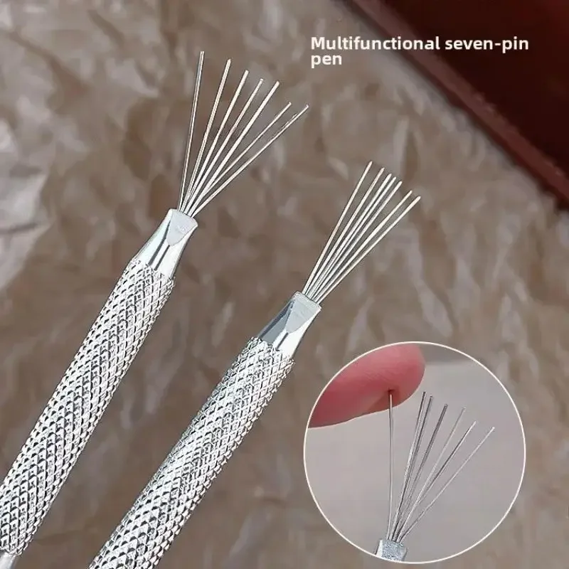 1/2Pcs Multifunction Seven Needle Wire Nail Art Texture Pen Set Stainless Steel Multi-head Sculpture Pen Manicure Pottery Tools 
1/2Pcs Multifunction Seven Needle Wire Nail Art Texture Pen Set Stainless Steel Multi-head Sculpture Pen Manicure Pottery Tools