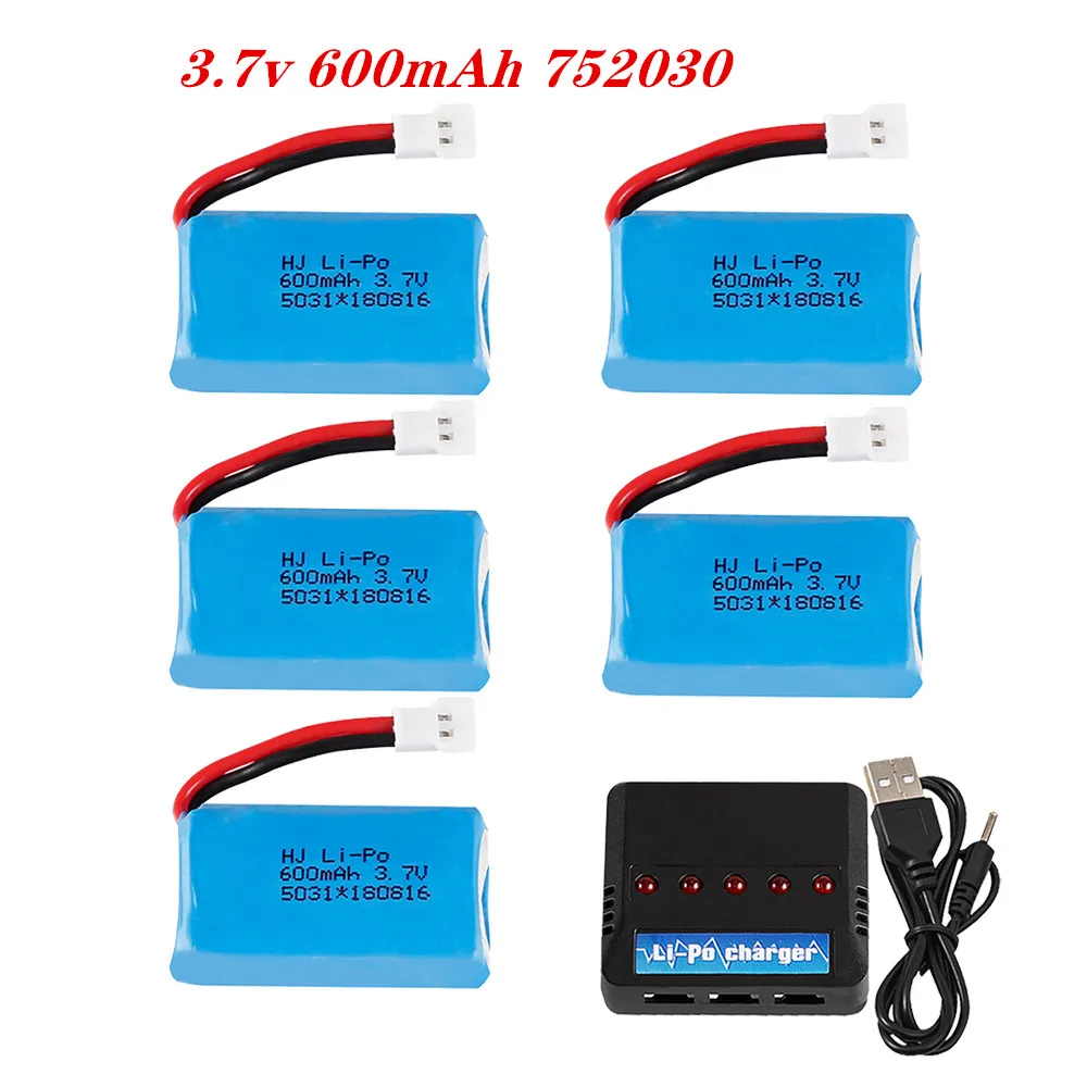 3.7V 600mAh 25C Lipo Battery With Charger For Syma X9 X9S RC Airplane Quadcopter Drone Spare Part 752030 Battery Set 2-5pcs
3.7V 600mAh 25C Lipo Battery With Charger For Syma X9 X9S RC Airplane Quadcopter Drone Spare Part 752030 Battery Set 2-5pcs