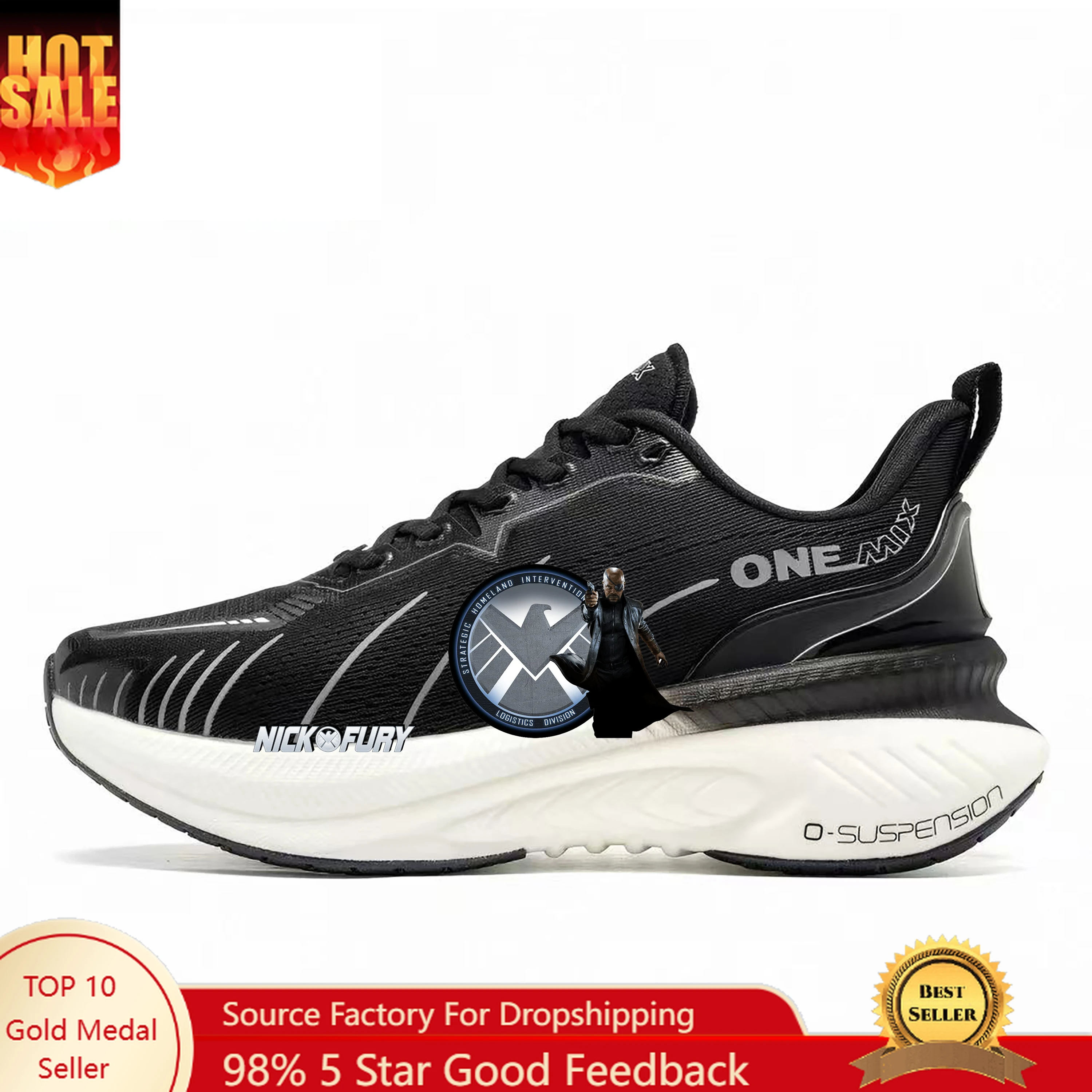 ONEMIX Marvel NickFury Running Shoes Men Womens High Quality Air Cushion Outdoor Sport Shoe Trainers Male Custom Made Shoe
ONEMIX Marvel NickFury Running Shoes Men Womens High Quality Air Cushion Outdoor Sport Shoe Trainers Male Custom Made Shoe