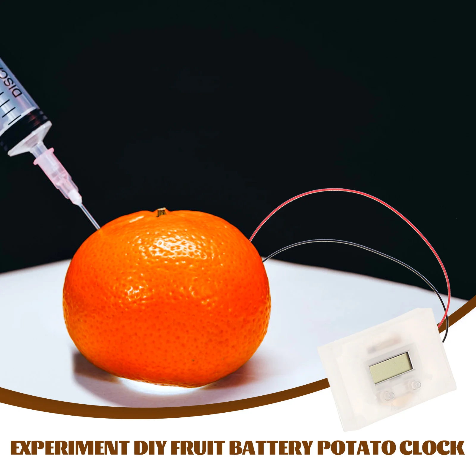 Fruit Experiment Lemon Electronic Clock DIY Science Toys Kids Educational Project Kit Potato Student Learning
Fruit Experiment Lemon Electronic Clock DIY Science Toys Kids Educational Project Kit Potato Student Learning