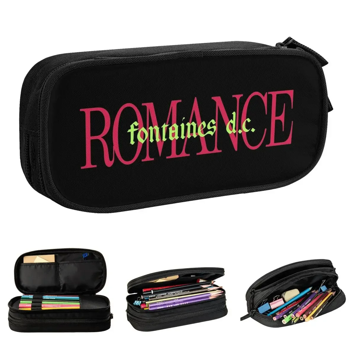 Romance Fontaines D.C. Pencil Cases Pen Box Bag Student Large Storage Students School Zipper Pencil Pouch
Romance Fontaines D.C. Pencil Cases Pen Box Bag Student Large Storage Students School Zipper Pencil Pouch