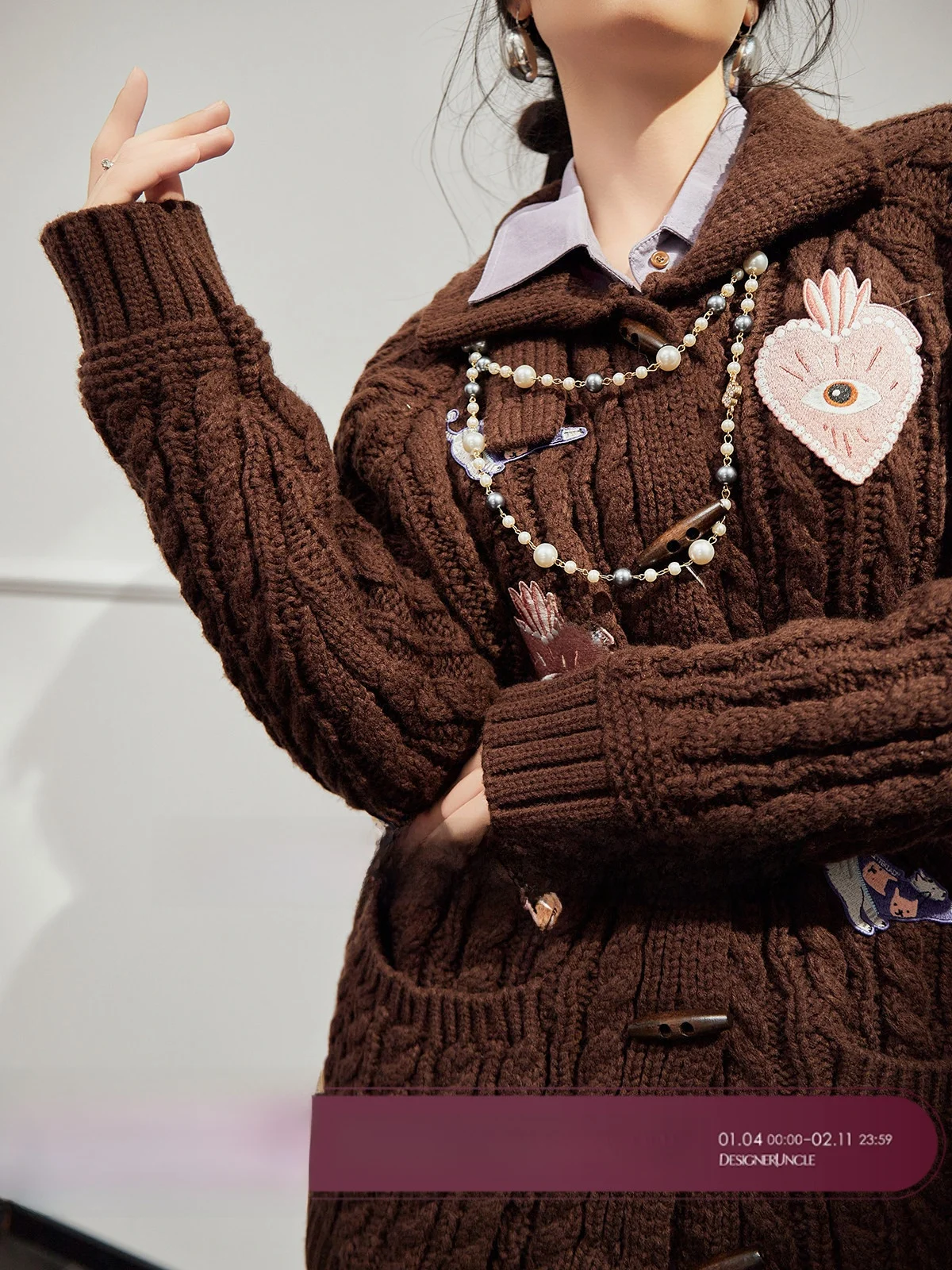 Ce Brown Loose Knitted Sweater Women's Retro Sle Double Button Twist Autumn Winter Warm Commute Faion Single Piece
Ce Brown Loose Knitted Sweater Women's Retro Sle Double Button Twist Autumn Winter Warm Commute Faion Single Piece