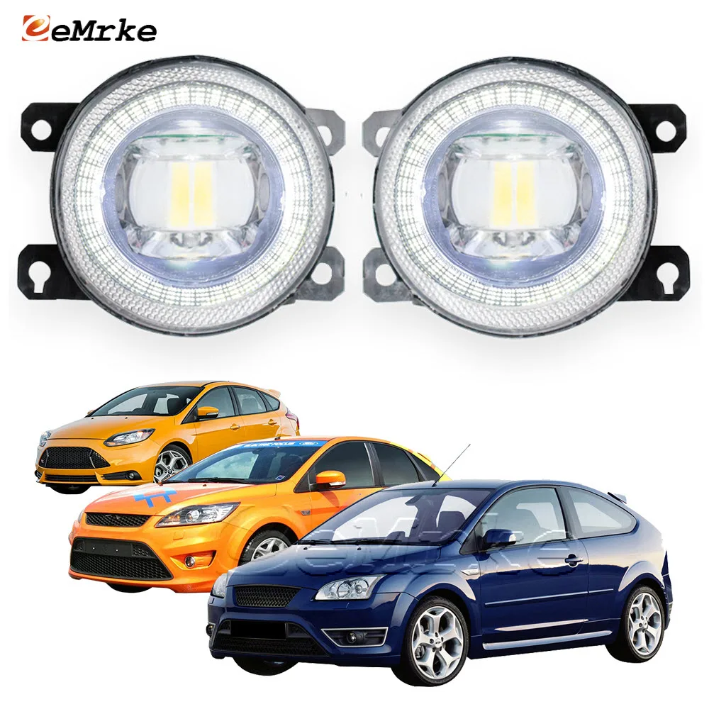 Fog Lamp for Ford Focus ST Mk 2/3 2005-2014 Led Fog Lights Assembly Lens with Angel Eyes DRL Ring Daytime Running Light Halo
Fog Lamp for Ford Focus ST Mk 2/3 2005-2014 Led Fog Lights Assembly Lens with Angel Eyes DRL Ring Daytime Running Light Halo