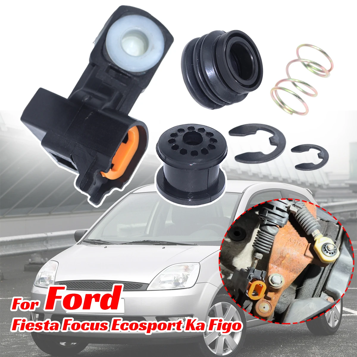 For Ford Fiesta Focus 2002 - 2010 Ecosport Ka Figo Gear Shifter Cable Bushing Shift Selector Linkage Lever End Oil Seal Clips
For Ford Fiesta Focus 2002 - 2010 Ecosport Ka Figo Gear Shifter Cable Bushing Shift Selector Linkage Lever End Oil Seal Clips