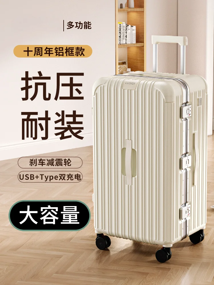 Women 2023 New 24 Aluminum Frame Trolley Case 26 Men Large Capacity Password Travel Luggage 28 Inches
Women 2023 New 24 Aluminum Frame Trolley Case 26 Men Large Capacity Password Travel Luggage 28 Inches