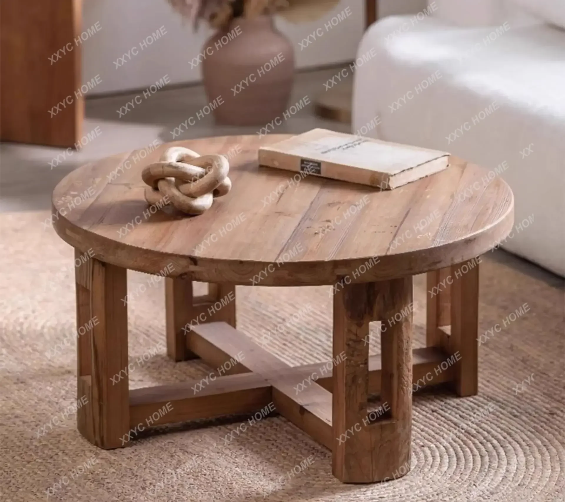 A Outdoor leisure coffee table courtyard waterproof open-air model room solid wood corner few bed and breakfast furniture
A Outdoor leisure coffee table courtyard waterproof open-air model room solid wood corner few bed and breakfast furniture