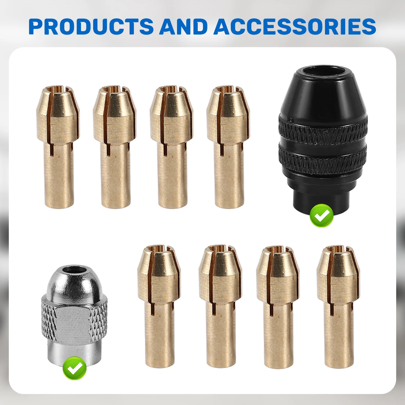 A63X-Drill Chuck Collet Set For Dremel,1/32Inch To 1/8Inch Replacement 4486 Keyless Bit With Replacement Rotary Drill Nut Set
A63X-Drill Chuck Collet Set For Dremel,1/32Inch To 1/8Inch Replacement 4486 Keyless Bit With Replacement Rotary Drill Nut Set