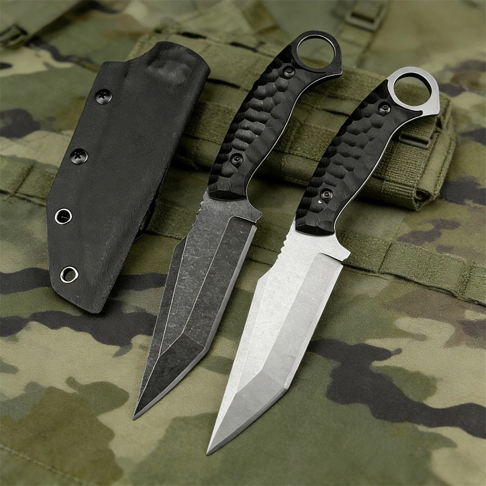 Fixed Blade Knife 7Cr13Mov Steel Blade G10 Handle, Survival Knife with Sheath for Camping Hunting Hiking - EDC Outdoor
Fixed Blade Knife 7Cr13Mov Steel Blade G10 Handle, Survival Knife with Sheath for Camping Hunting Hiking - EDC Outdoor