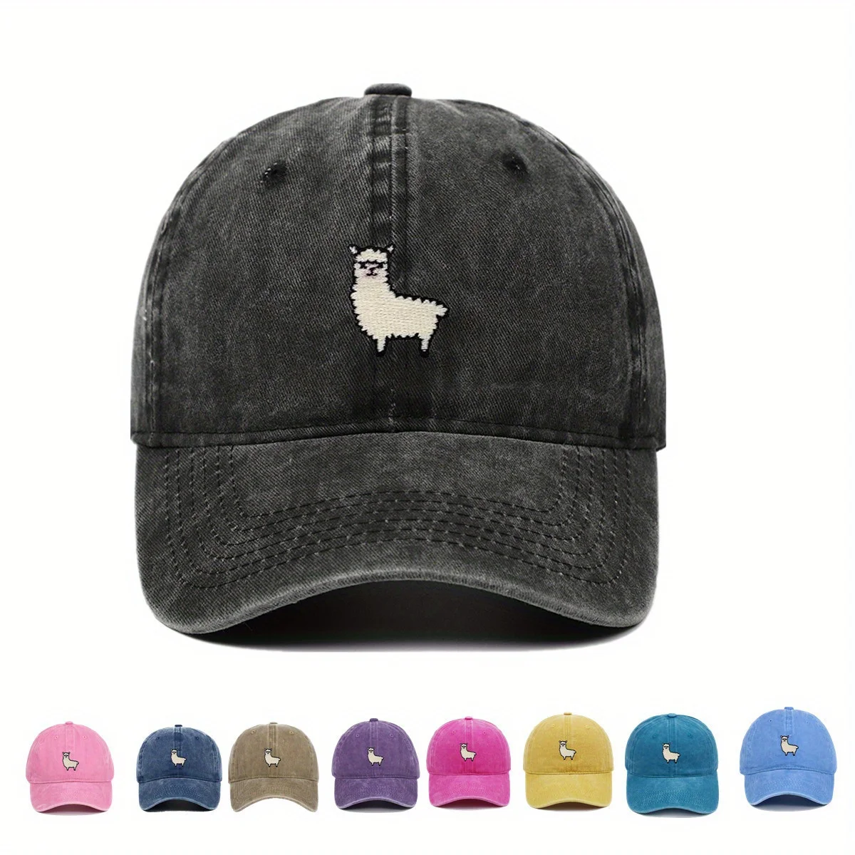 Retro Style Washed Cotton Baseball Cap Soft Top Embroidered Unisex Hat with Sun Protection Adjustable Headwear for Men and Women 
Retro Style Washed Cotton Baseball Cap Soft Top Embroidered Unisex Hat with Sun Protection Adjustable Headwear for Men and Women