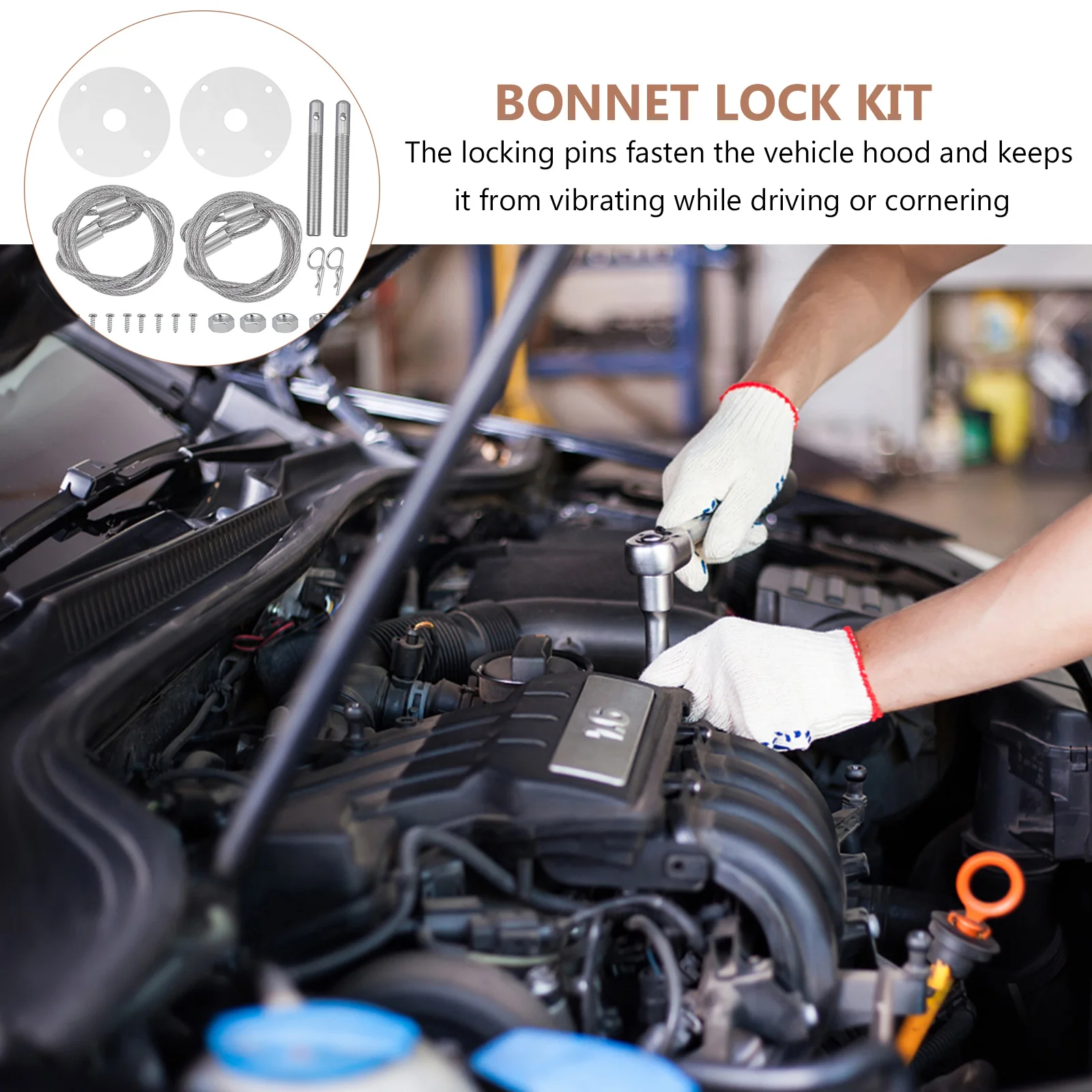 Car Racing Hood Pin Lock Kit Aluminum Alloy Hood Lock Plate Hook Pin Engine Compartment Protection Vibration Prevent
Car Racing Hood Pin Lock Kit Aluminum Alloy Hood Lock Plate Hook Pin Engine Compartment Protection Vibration Prevent