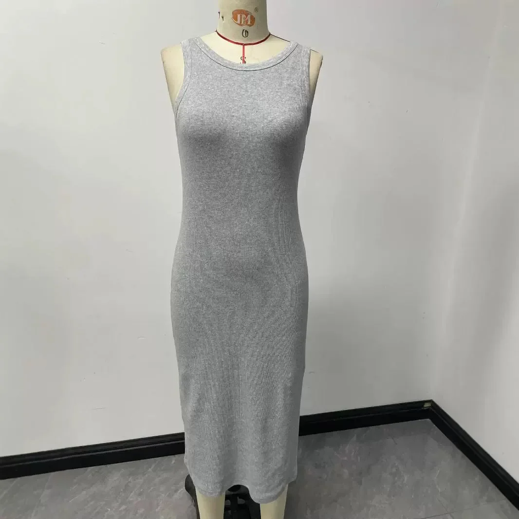 Sleeveless Off Shoulder Dress for Women 2024 Summer Round Neck Knitted Ribbed Casual Solid Color Slim Fit Midi Bodycon Dresses
Sleeveless Off Shoulder Dress for Women 2024 Summer Round Neck Knitted Ribbed Casual Solid Color Slim Fit Midi Bodycon Dresses