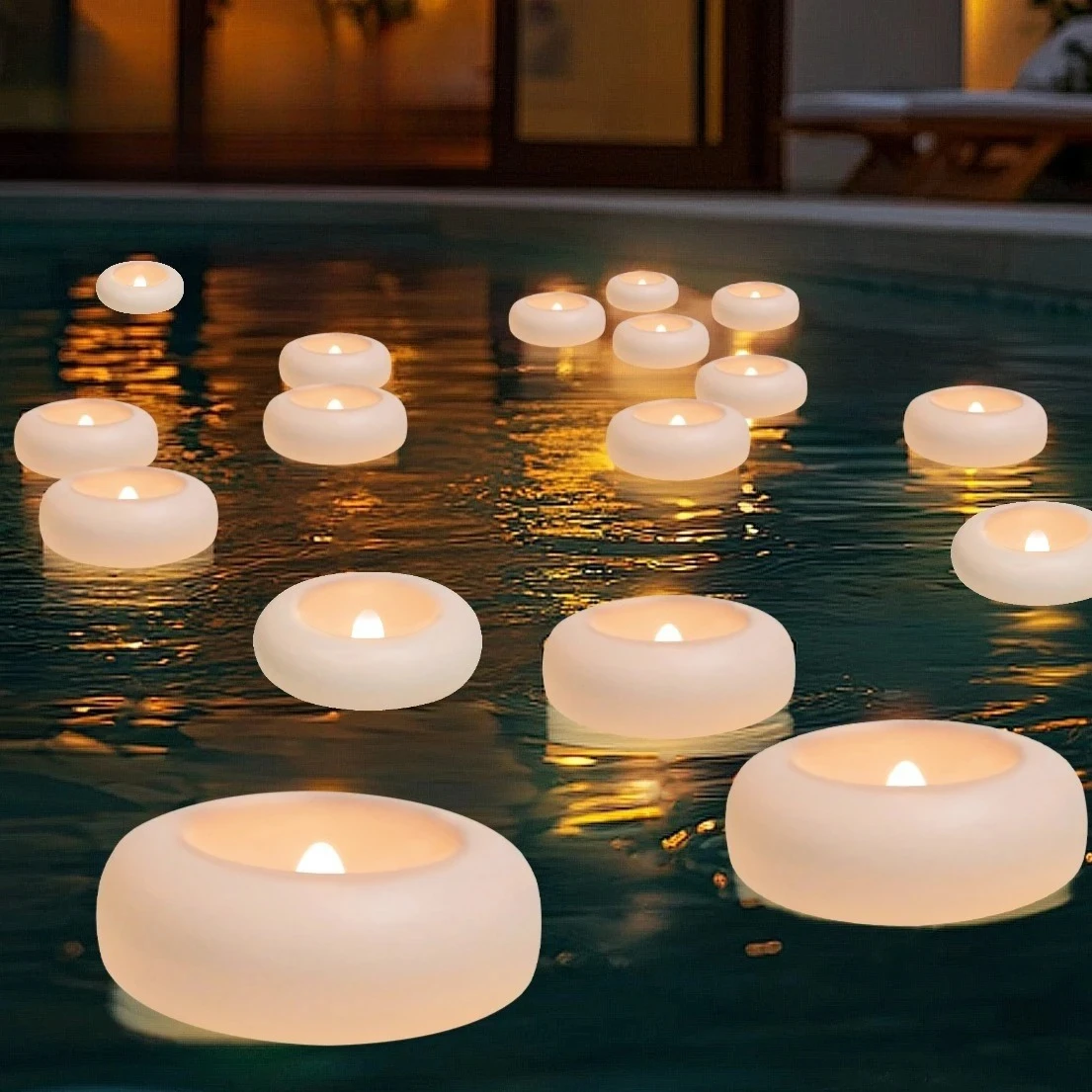 Flameless LED Floating Candles Battery Operated Tealights Romantic Warm White Light for Pool Bathtub Hot Bath Wedding Centerpiec
Flameless LED Floating Candles Battery Operated Tealights Romantic Warm White Light for Pool Bathtub Hot Bath Wedding Centerpiec