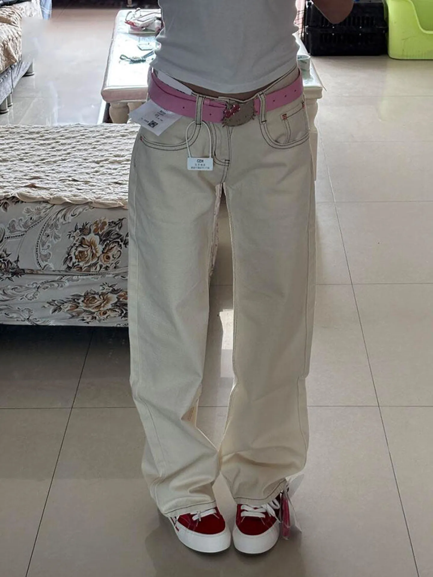 Low Waist Wide Leg Jeans Women's Summer Vintage Folded American Hot Girl Loose Straight Cut Trousers Comfortable Breathable
Low Waist Wide Leg Jeans Women's Summer Vintage Folded American Hot Girl Loose Straight Cut Trousers Comfortable Breathable