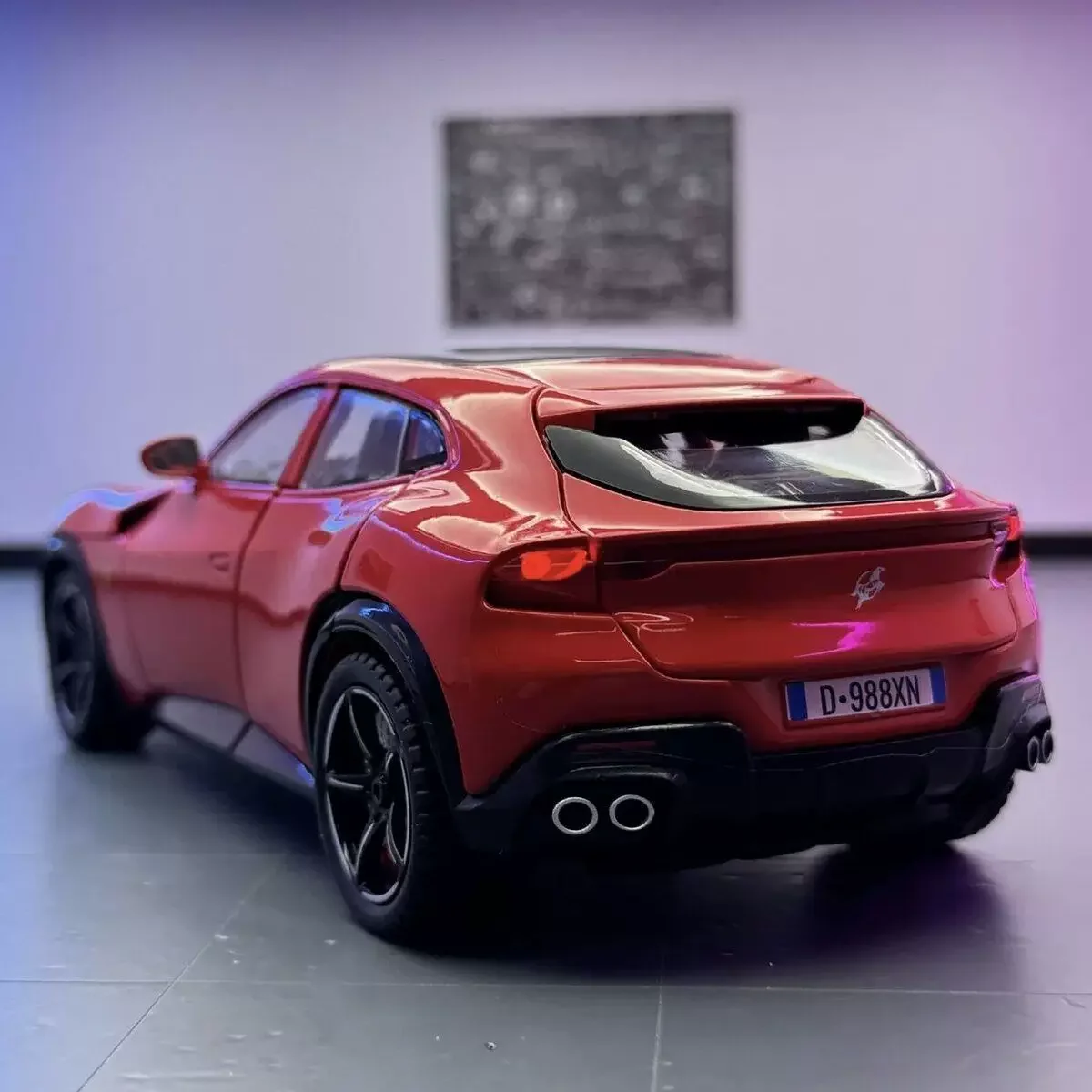 1:22 Purosangue FUV Luxury Sports Car Simulation Alloy Car Model Static Decoration Sound Light Model Kid Toy Gifts
1:22 Purosangue FUV Luxury Sports Car Simulation Alloy Car Model Static Decoration Sound Light Model Kid Toy Gifts