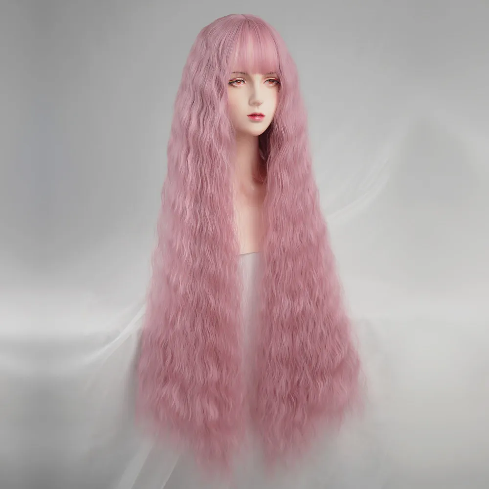 Water Dance 1m Super Long Curly Hair Cherry Blossom Powder Wig Full Headgear Women's Water Ripple Studio Mao Niang
Water Dance 1m Super Long Curly Hair Cherry Blossom Powder Wig Full Headgear Women's Water Ripple Studio Mao Niang