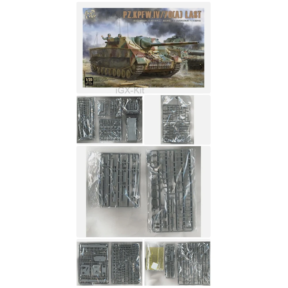 Border BT026 1/35 Scale German Pz Kpfw IV/70(A) Final Tank Destroyer Vehicle Plastic Assembly Model Building Kit Hobby Craft
Border BT026 1/35 Scale German Pz Kpfw IV/70(A) Final Tank Destroyer Vehicle Plastic Assembly Model Building Kit Hobby Craft