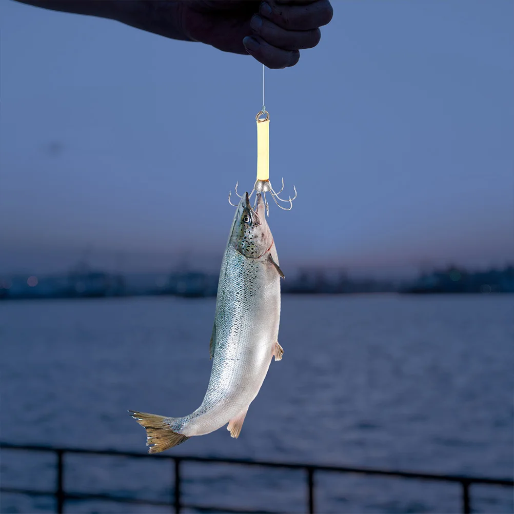 6pcs Fluorescent Squid Hooks Durable Lures Stainless Steel Baits Green Night Fishing Tackle Luminous Bionic Hooks River Pond
6pcs Fluorescent Squid Hooks Durable Lures Stainless Steel Baits Green Night Fishing Tackle Luminous Bionic Hooks River Pond
