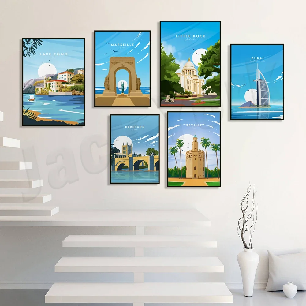 Lake Como, Santa Cruz, USA, Dubai, New York, South Korea, New Delhi, France, Seville, Florida, Hereford, England travel poster
Lake Como, Santa Cruz, USA, Dubai, New York, South Korea, New Delhi, France, Seville, Florida, Hereford, England travel poster